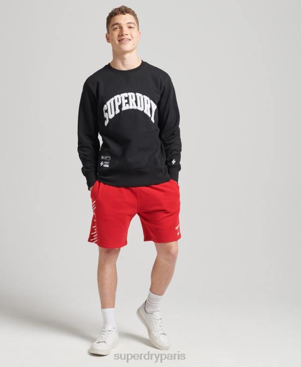 Superdry Hommes sweat à capuche varsity arch crew D64Z5134 vêtements noir