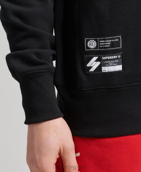 Superdry Hommes sweat à capuche varsity arch crew D64Z5134 vêtements noir
