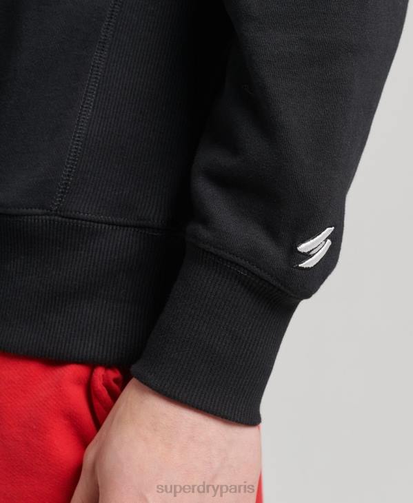 Superdry Hommes sweat à capuche varsity arch crew D64Z5134 vêtements noir
