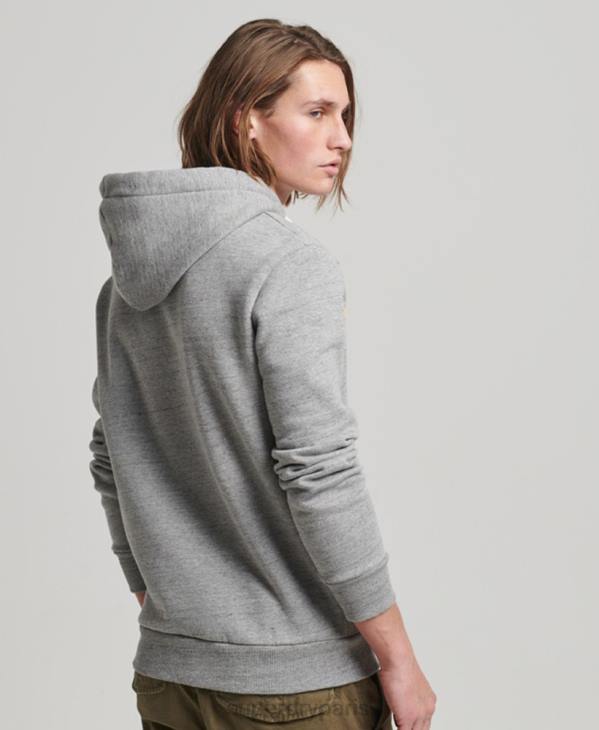 Superdry Hommes sweat à capuche vintage D64Z505 vêtements gris