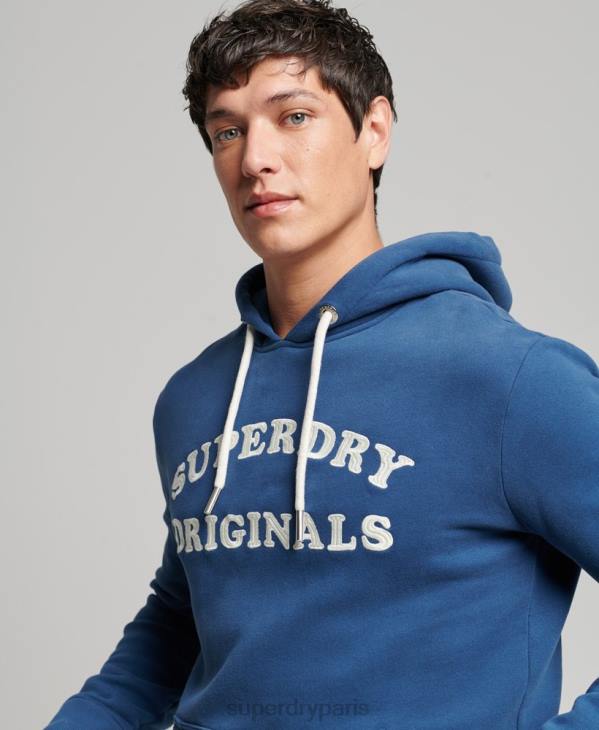 Superdry Hommes sweat à capuche vintage cooper classique D64Z682 vêtements marine