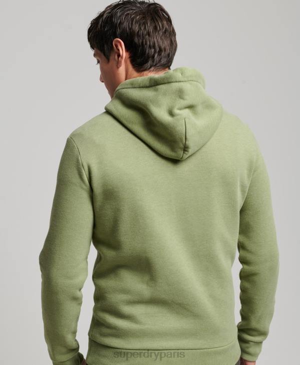 Superdry Hommes sweat à capuche vintage shadow D64Z684 vêtements vert