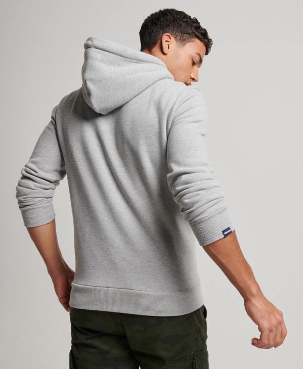 Superdry Hommes sweat à capuche vintage shadow D64Z706 vêtements gris clair