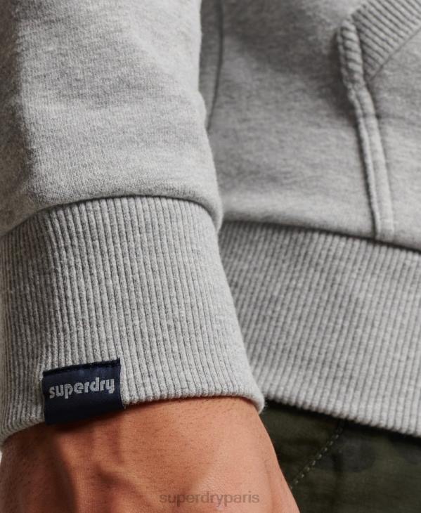 Superdry Hommes sweat à capuche vintage shadow D64Z706 vêtements gris clair