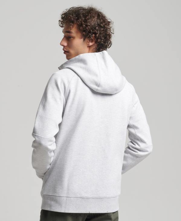 Superdry Hommes sweat à capuche zippé code tech D64Z643 vêtements gris