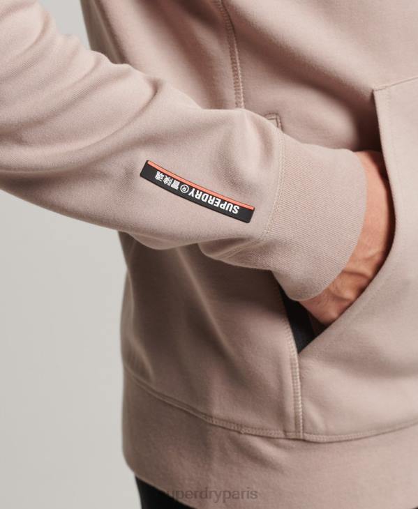 Superdry Hommes sweat à capuche zippé code tech D64Z81 vêtements gris clair