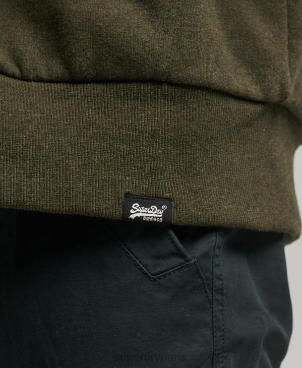 Superdry Hommes sweat à capuche zippé doublé borg essential D64Z4990 vêtements kaki