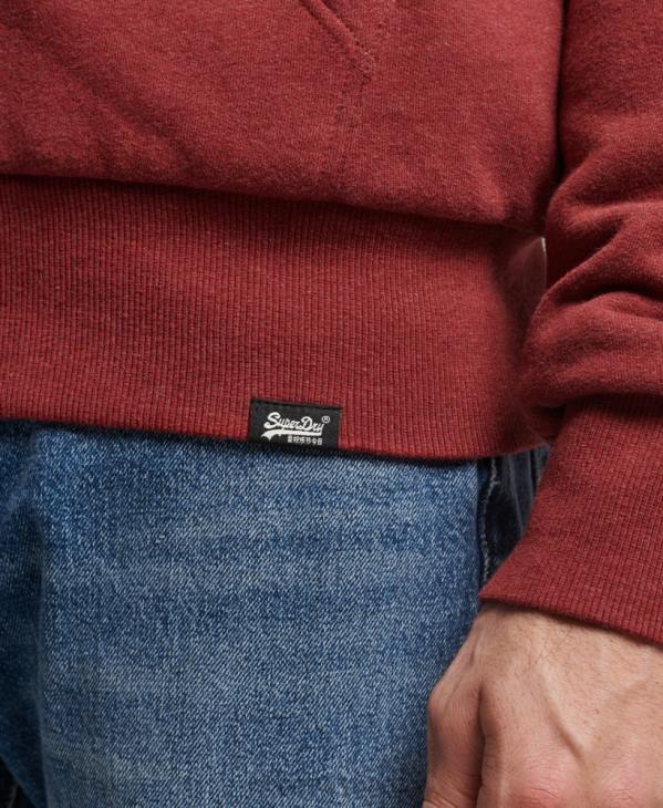 Superdry Hommes sweat à capuche zippé doublé borg essential D64Z4992 vêtements rouge
