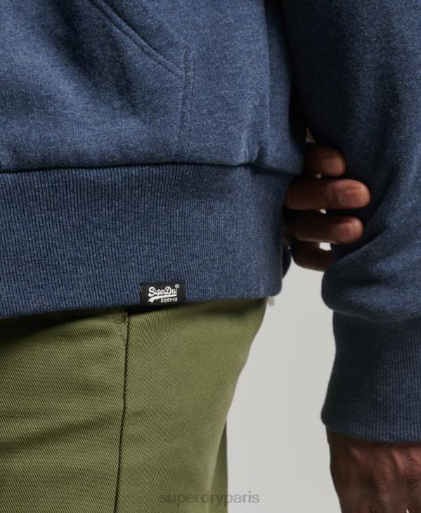 Superdry Hommes sweat à capuche zippé doublé borg essential D64Z499 vêtements marine
