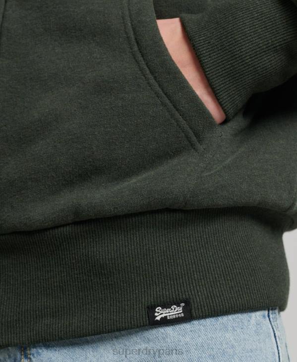 Superdry Hommes sweat à capuche zippé doublé borg essential D64Z5204 vêtements vert