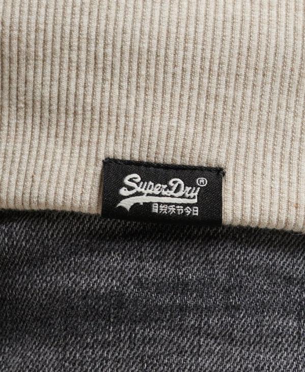 Superdry Hommes sweat à capuche zippé doublé borg essential D64Z878 vêtements crème