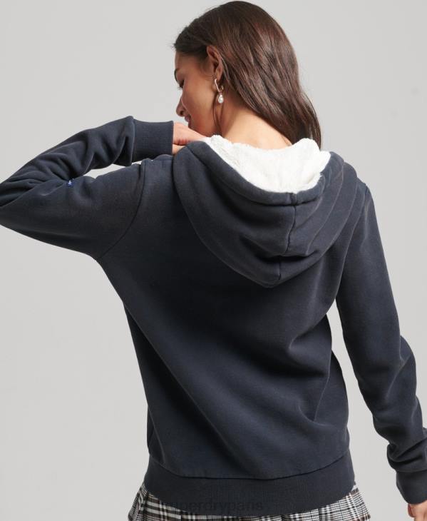 Superdry Hommes sweat à capuche zippé pride and craft D64Z6019 vêtements marine