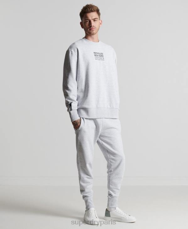 Superdry Hommes sweat city crew recyclé D64Z5055 vêtements gris clair