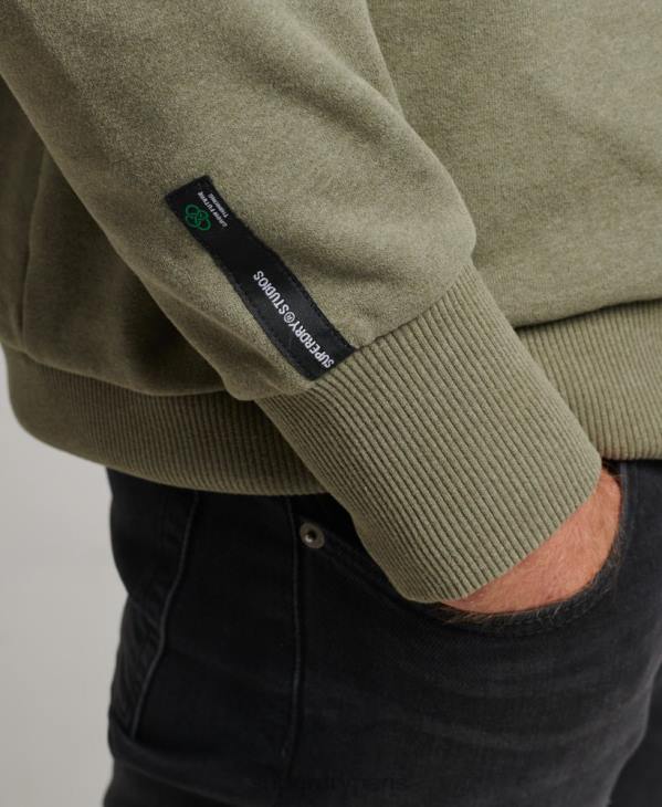 Superdry Hommes sweat city crew recyclé D64Z831 vêtements kaki