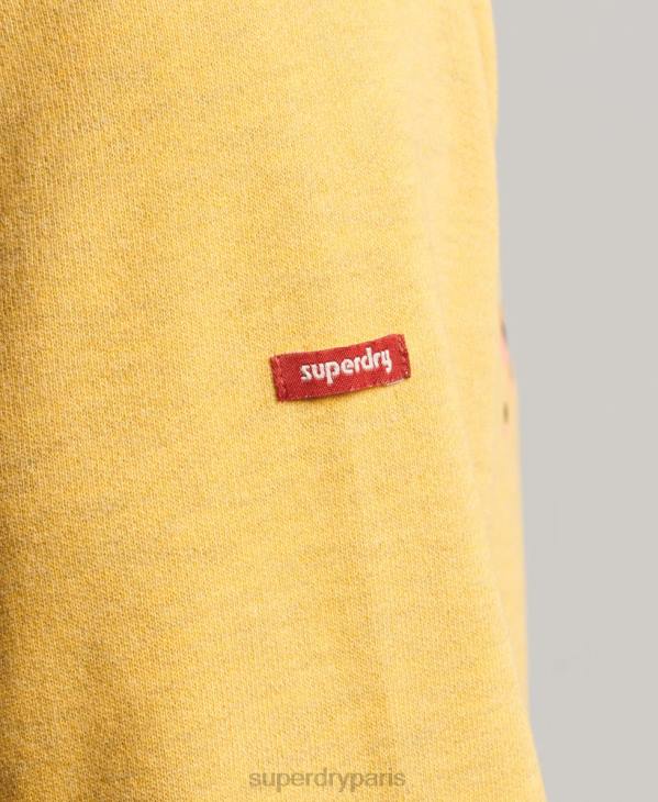 Superdry Hommes sweat city souvenir crew D64Z622 vêtements jaune
