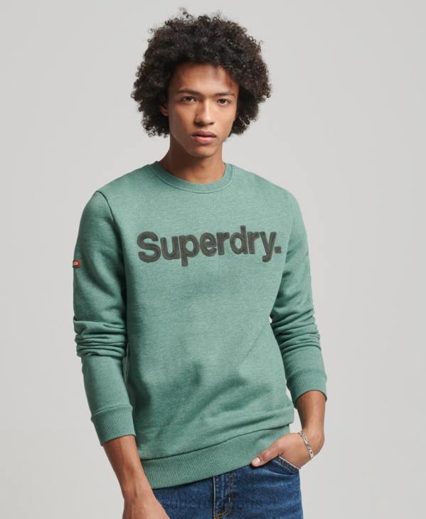 Superdry Hommes sweat classique à logo core D64Z537 vêtements kaki