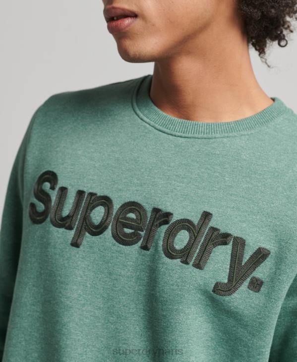 Superdry Hommes sweat classique à logo core D64Z537 vêtements kaki