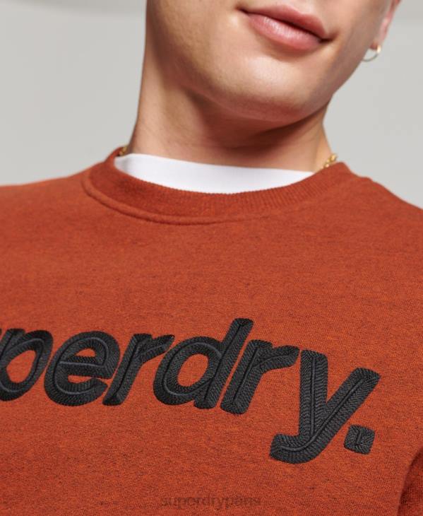 Superdry Hommes sweat classique à logo core D64Z592 vêtements orange