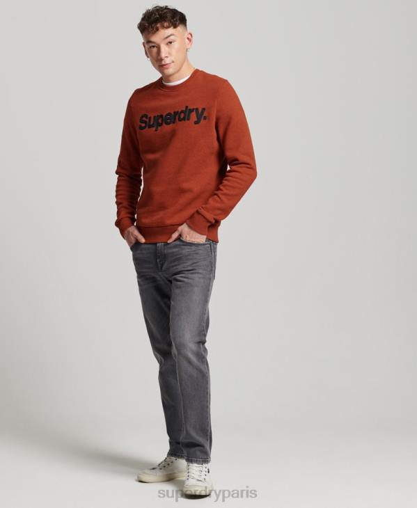 Superdry Hommes sweat classique à logo core D64Z592 vêtements orange