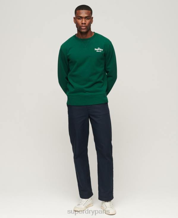 Superdry Hommes sweat code Athletic Club crew D64Z529 vêtements vert