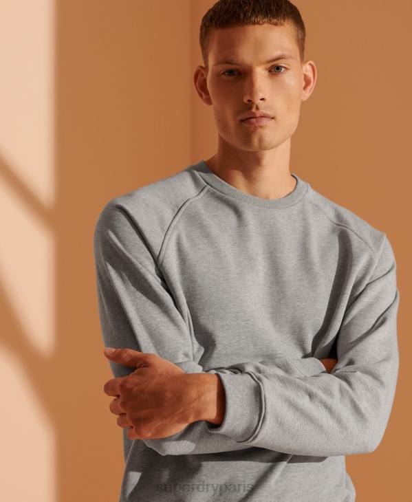 Superdry Hommes sweat coton bio édition limitée D64Z5220 vêtements gris clair
