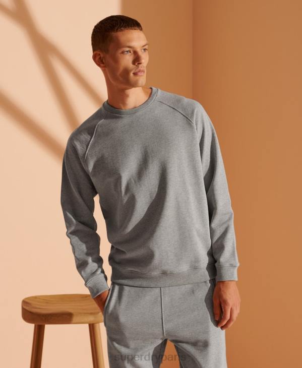 Superdry Hommes sweat coton bio édition limitée D64Z5220 vêtements gris clair