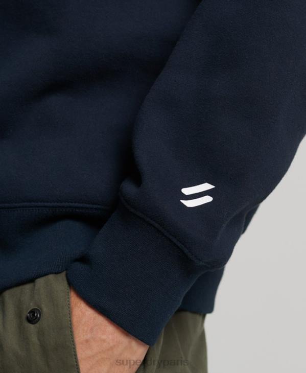 Superdry Hommes sweat demi zip sportswear D64Z621 vêtements marine