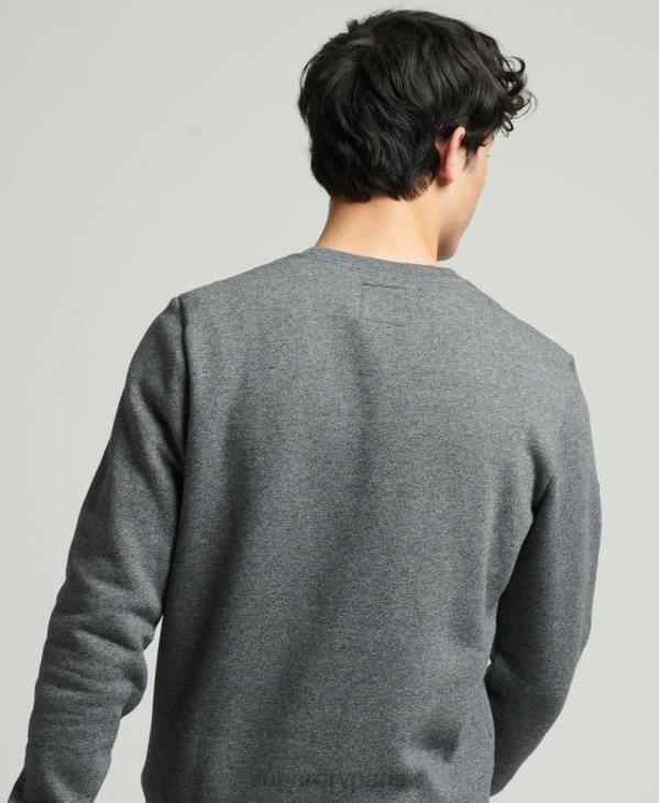 Superdry Hommes sweat graphique carte postale de voyage D64Z4993 vêtements gris foncé