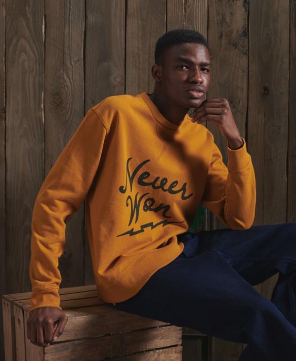 Superdry Hommes sweat graphique sec en édition limitée D64Z5235 vêtements jaune