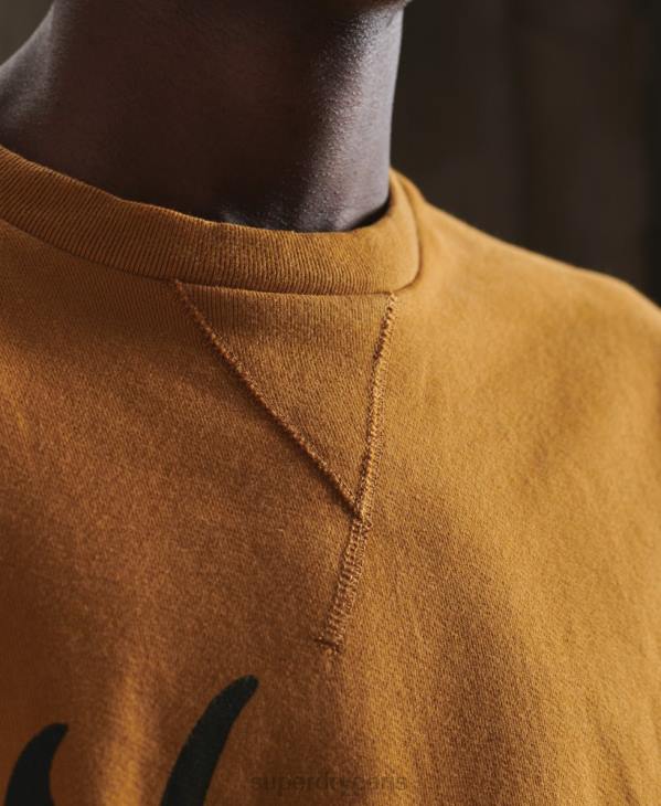 Superdry Hommes sweat graphique sec en édition limitée D64Z5235 vêtements jaune
