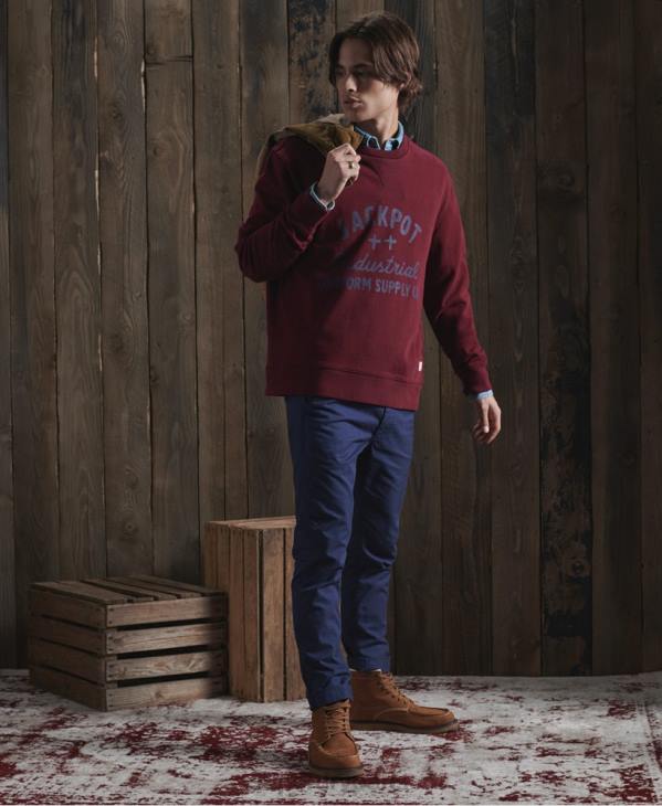 Superdry Hommes sweat graphique sec en édition limitée D64Z5236 vêtements rouge