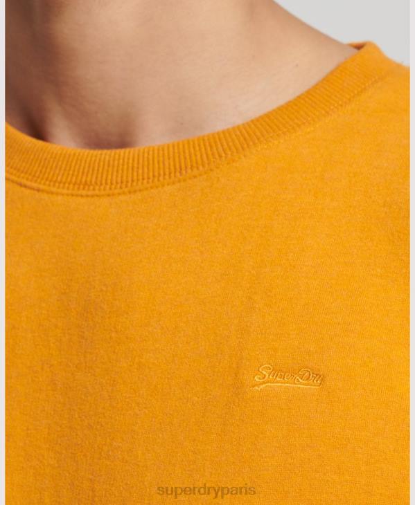 Superdry Hommes sweat à logo brodé vintage D64Z523 vêtements jaune