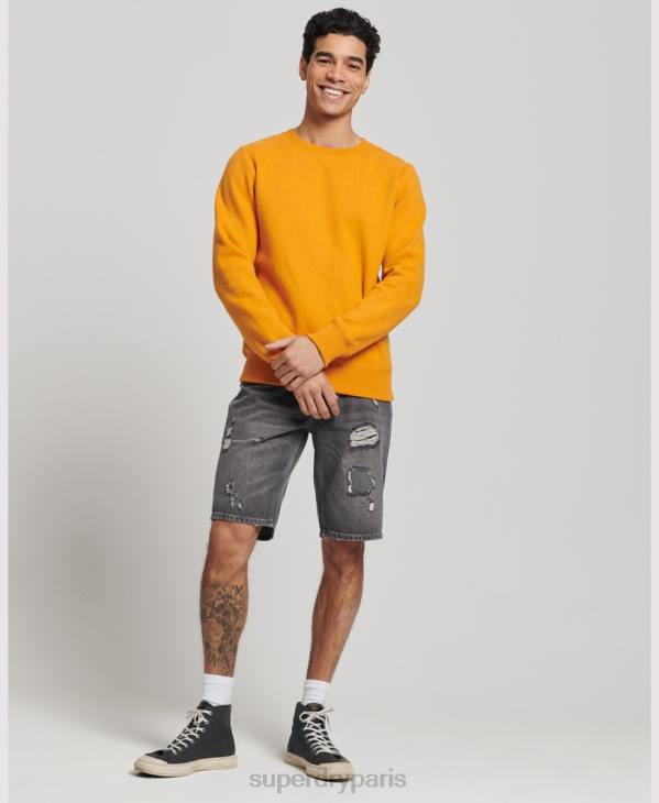 Superdry Hommes sweat à logo brodé vintage D64Z523 vêtements jaune
