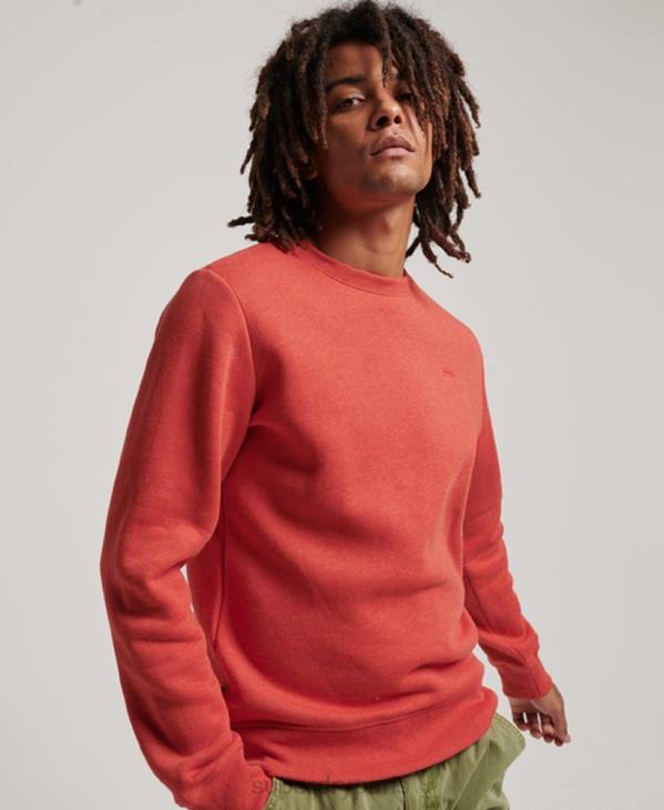 Superdry Hommes sweat à logo brodé vintage D64Z556 vêtements orange
