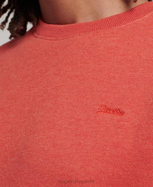 Superdry Hommes sweat à logo brodé vintage D64Z556 vêtements orange