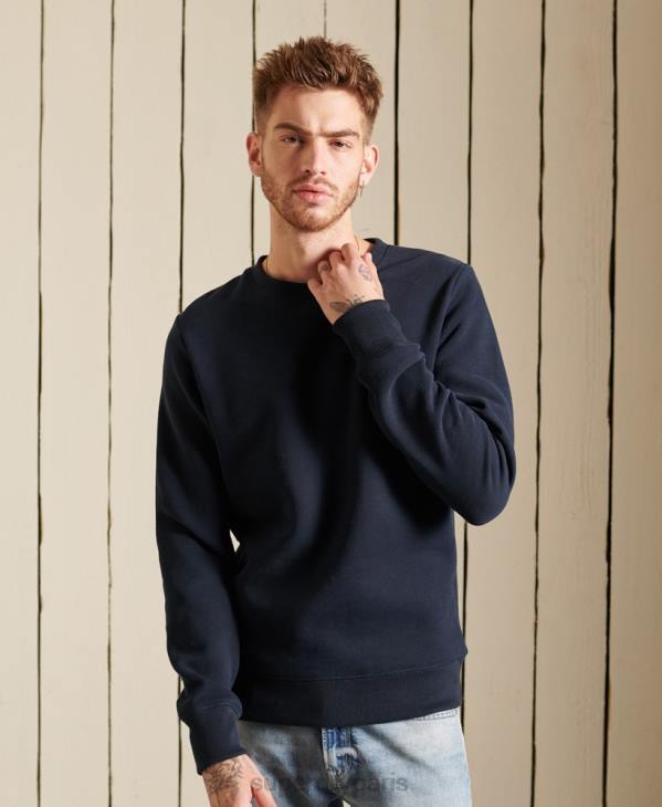 Superdry Hommes sweat à logo brodé vintage D64Z749 vêtements marine