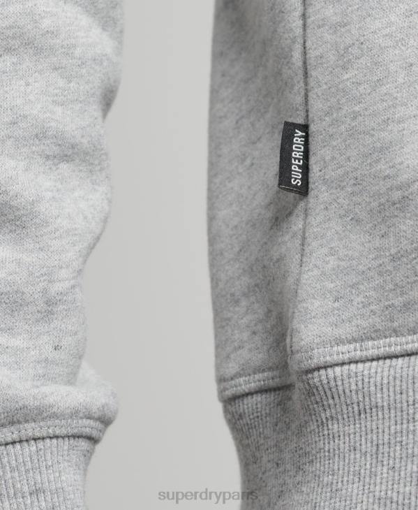 Superdry Hommes sweat à logo brodé vintage D64Z751 vêtements gris