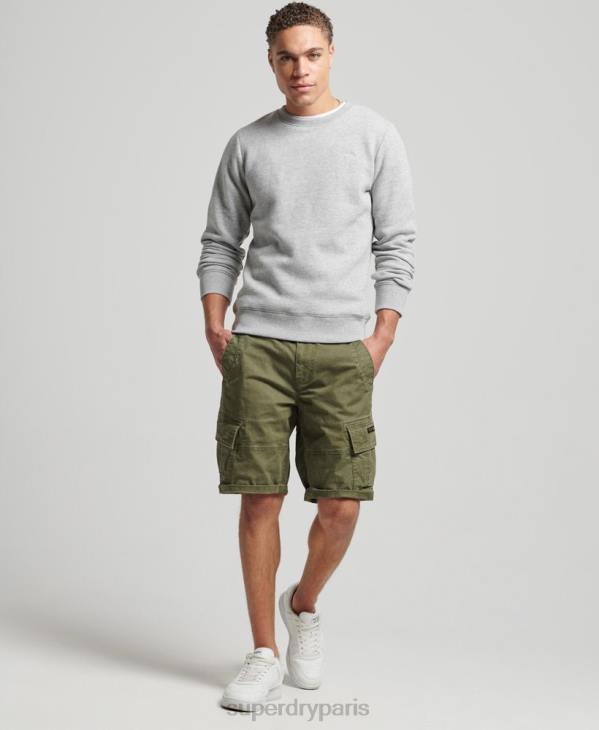 Superdry Hommes sweat à logo brodé vintage D64Z751 vêtements gris