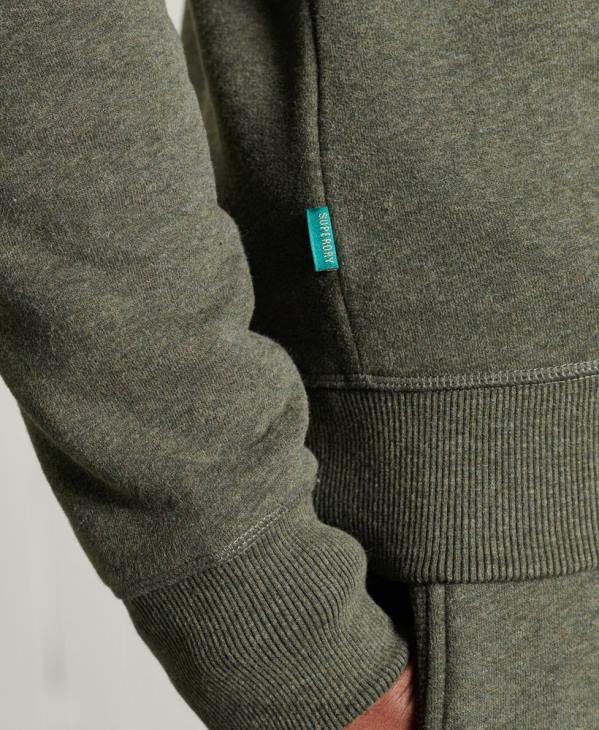 Superdry Hommes sweat à logo brodé vintage D64Z775 vêtements kaki