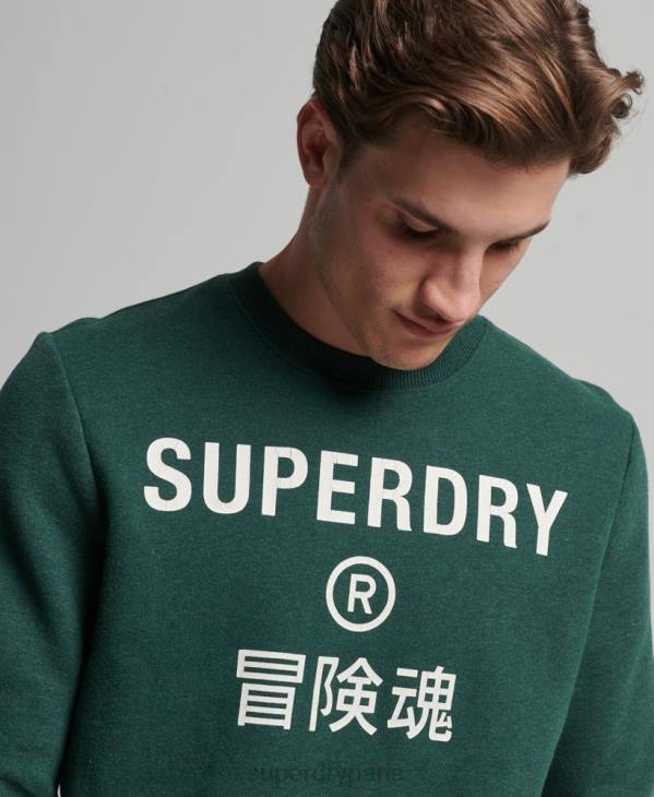 Superdry Hommes sweat à logo imprimé D64Z5102 vêtements vert