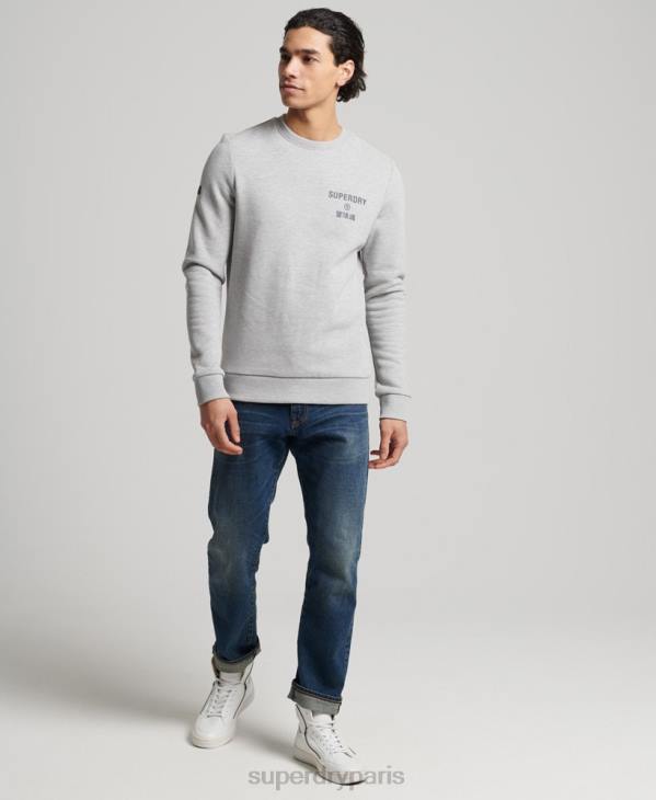 Superdry Hommes sweat à logo imprimé D64Z5179 vêtements gris