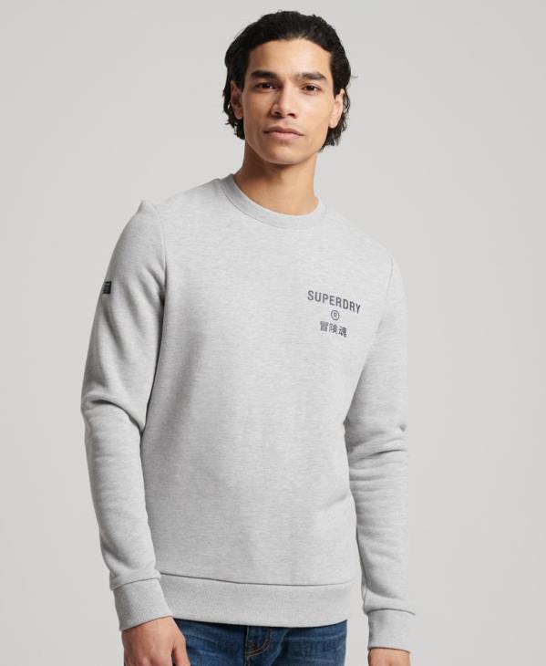Superdry Hommes sweat à logo imprimé D64Z5179 vêtements gris