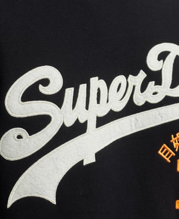 Superdry Hommes sweat à logo vintage D64Z740 vêtements noir