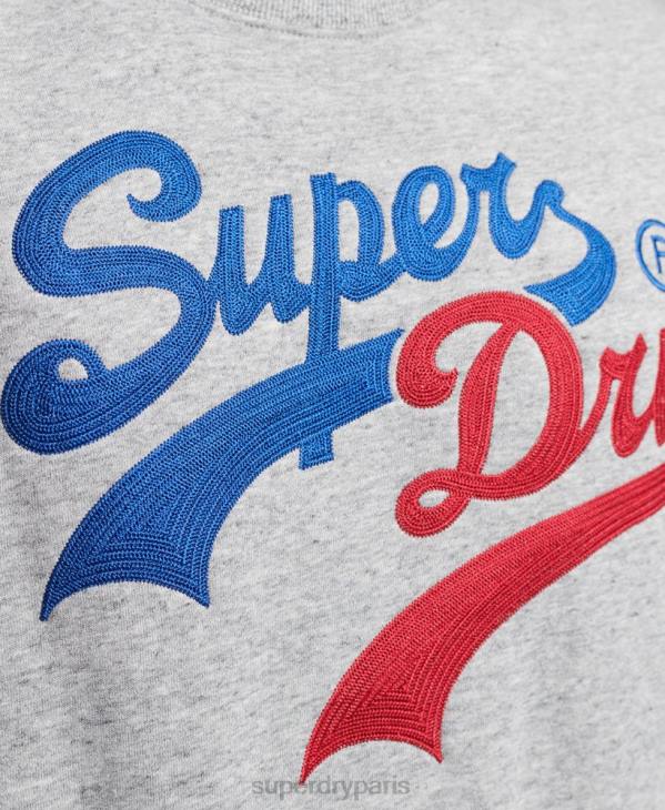 Superdry Hommes sweat à logo vintage D64Z742 vêtements gris