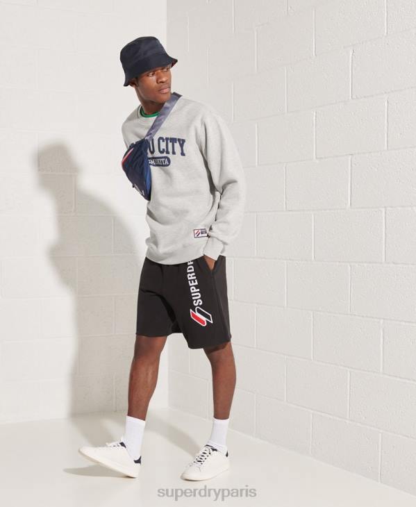 Superdry Hommes sweat oversize city college D64Z895 vêtements gris