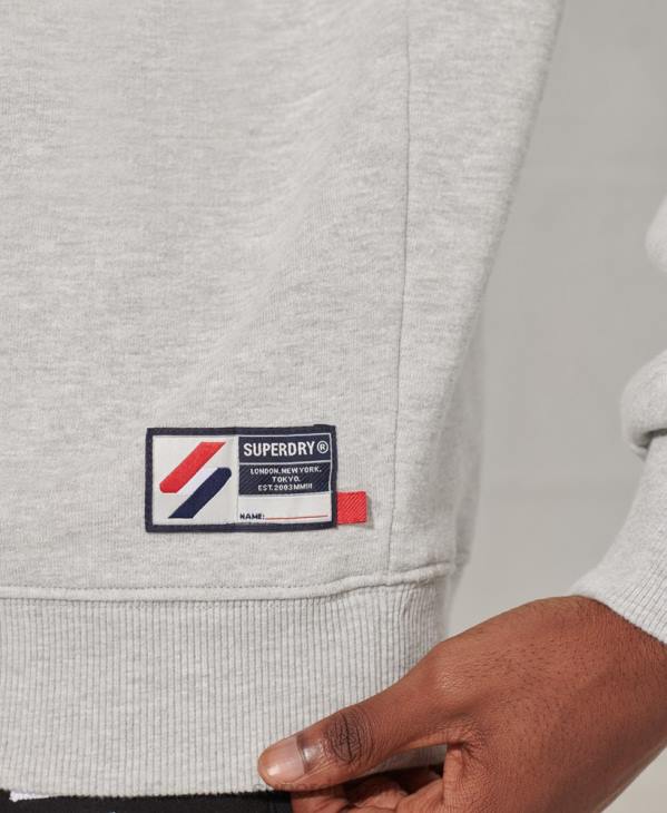 Superdry Hommes sweat oversize city college D64Z895 vêtements gris