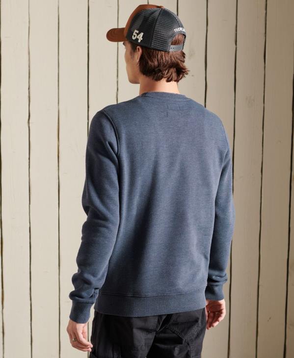 Superdry Hommes sweat ras du cou Heritage Mountain D64Z846 vêtements marine