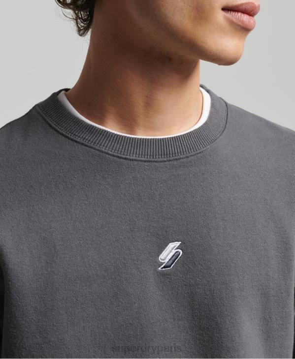 Superdry Hommes sweat ras du cou ample code linear D64Z5125 vêtements gris foncé