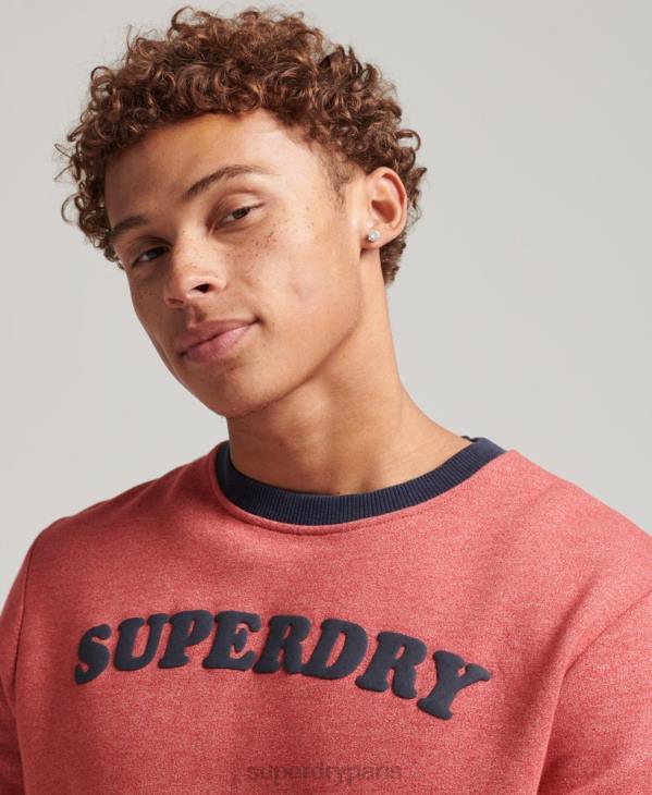 Superdry Hommes sweat ras du cou classique cooper vintage D64Z5224 vêtements rouge