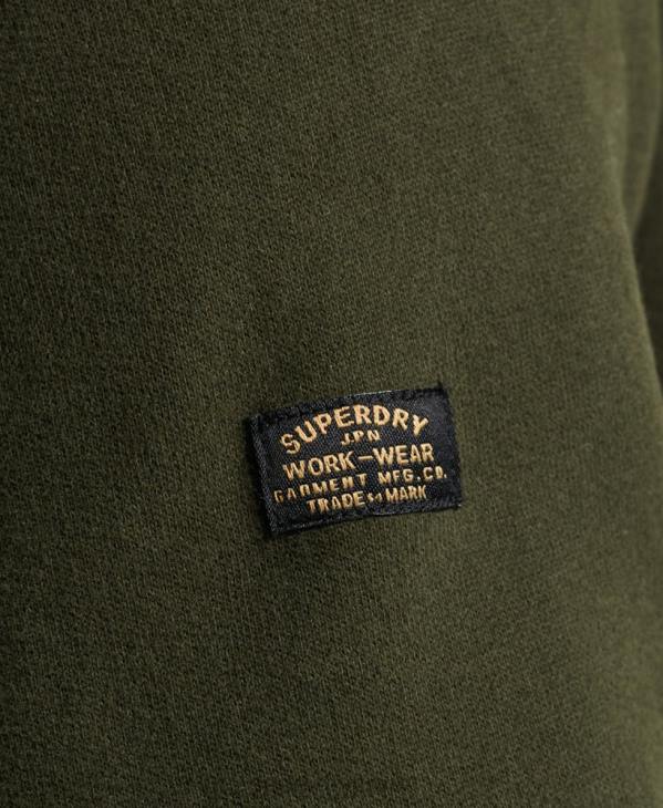 Superdry Hommes sweat ras du cou classique vintage D64Z5149 vêtements vert